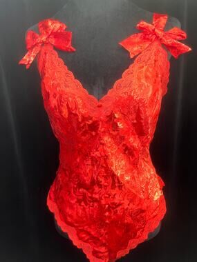 Gold Label Victorias Secret Romper Red medium